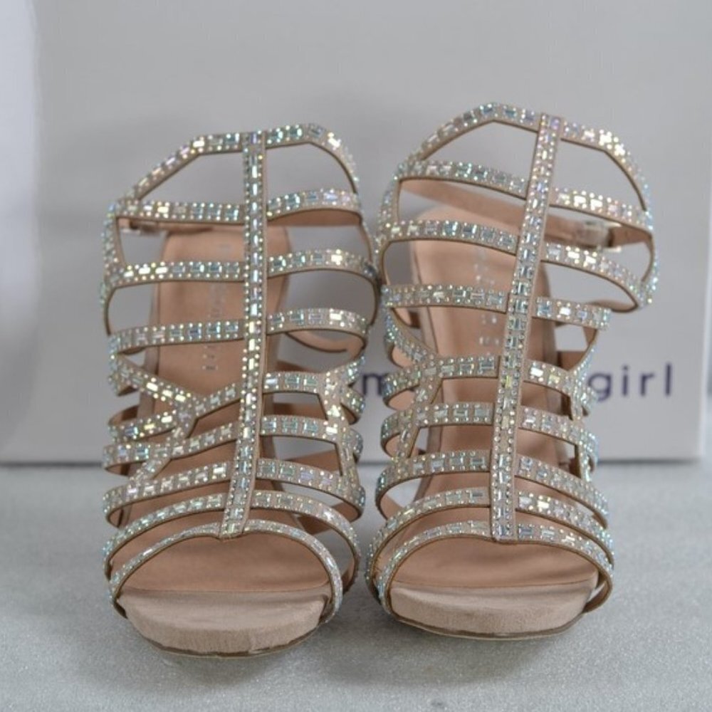 Madden Girl Rhea Rhinestone Heels SZ 7 - Picture 2 of 9